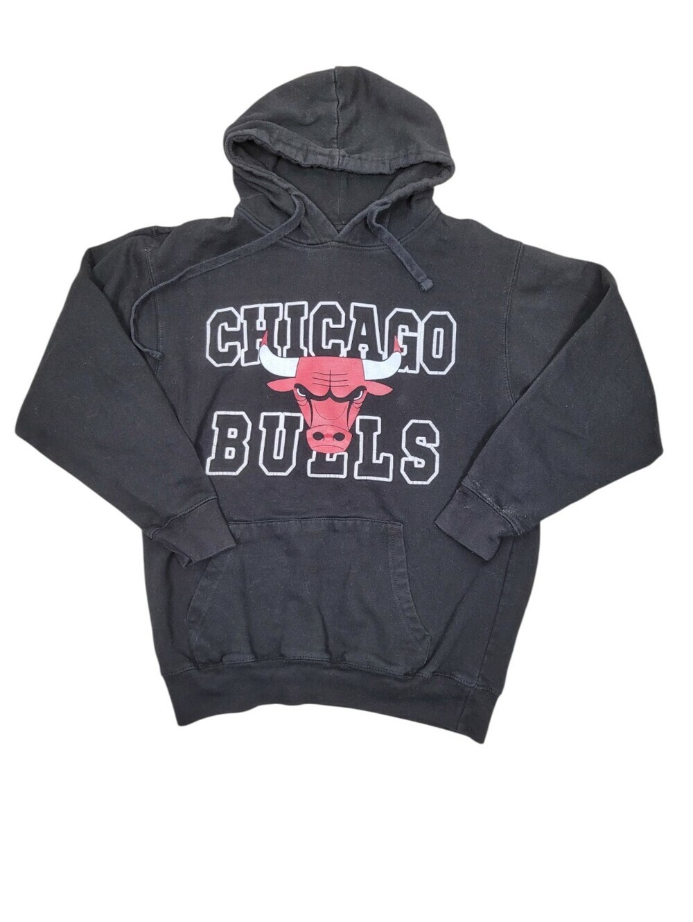 NBA Chicago Bulls Black & Red Hoodie Top Size: Small